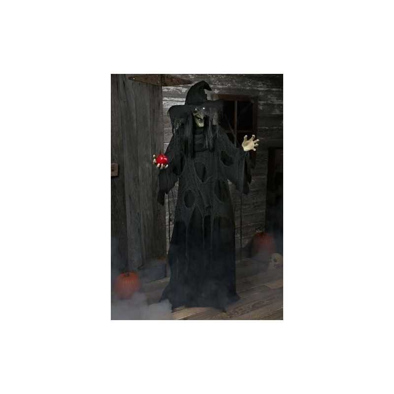 DECORATION HALLOWEEN SORCIERE A LA POMME 