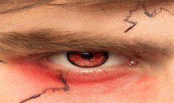LENTILLES SEMAINE ZOMBIE (ROUGE ET NOIR )