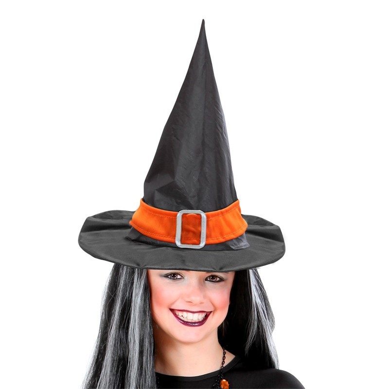 PETIT CHAPEAU DE SORCIERE RUBAN ORANGE PETIT CHAPEAU DE SORCIERE RUBAN ORANGE