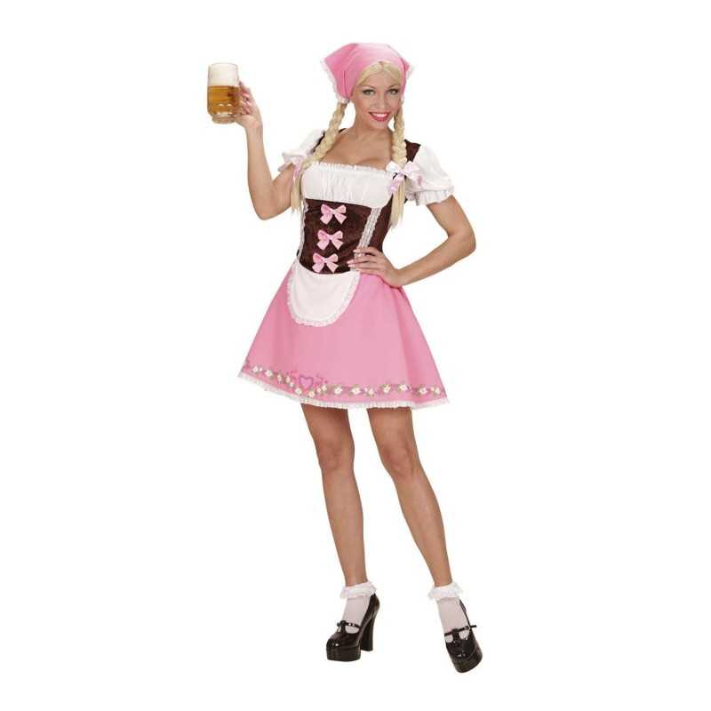 DEGUISEMENT FEMME BAVAROISE ROSE TAILLE S