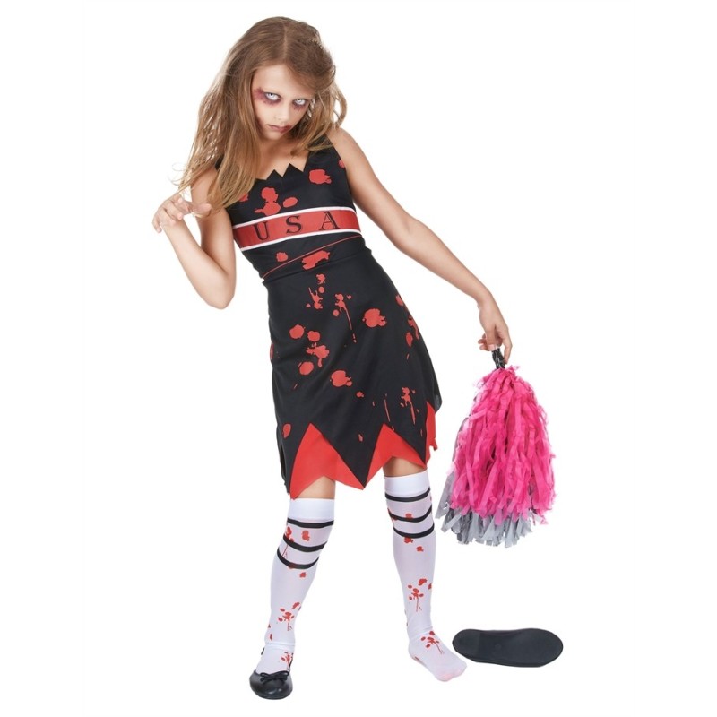 DEGUISEMENT POMPOM GIRL HALLOWEEN TAILLE XL 13-15 ANS