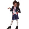 DEGUISEMENT ECOLIERE ZOMBIE EN SANG TAILLE 5-6 ANS 