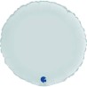 BALLON METALLIQUE ROND SATIN BLEU PASTEL 46 CM  BALLON METALLIQUE ROND SATIN BLEU PASTEL 46 CM
