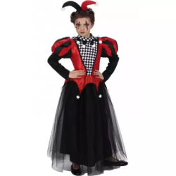 DEGUISEMENT ENFANT MISS JOKER HARLEQUINE TAILLE 152 CM