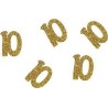 CONFETTIS A PAILLETTES OR 10 ANS 