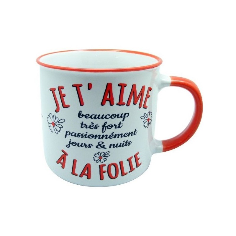 MUG JE T'AIME A LA FOLIE