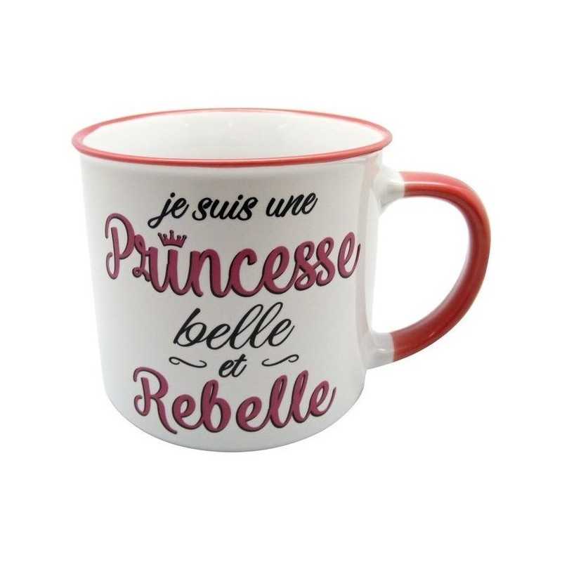 MUG PRINCESSE BELLE ET REBELLE