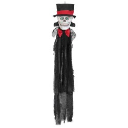 DECORATION HALLOWEEN TETE DE MORT HOMME ANIMEE