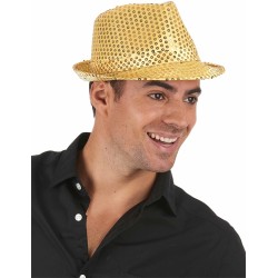 CHAPEAU BORSALINO A SEQUINS OR ADULTE