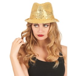 CHAPEAU BORSALINO A SEQUINS OR ADULTE