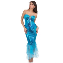 DEGUISEMENT SIRENE A SEQUINS FEMME TAILLE S