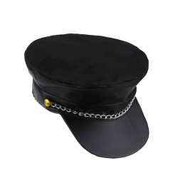 CASQUETTE ROCKER OU MOTARD NOIRE