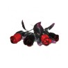 4 ROSES NOIRE ET ROUGE HALLOWEEN 