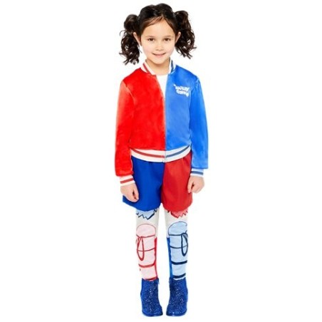 DEGUISEMENT ENFANT SUPER HERO FILLE HARLEY QUINN 4-6 ANS 