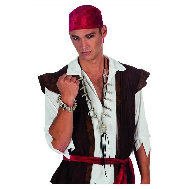 COLLIER TETE DE MORT PIRATE