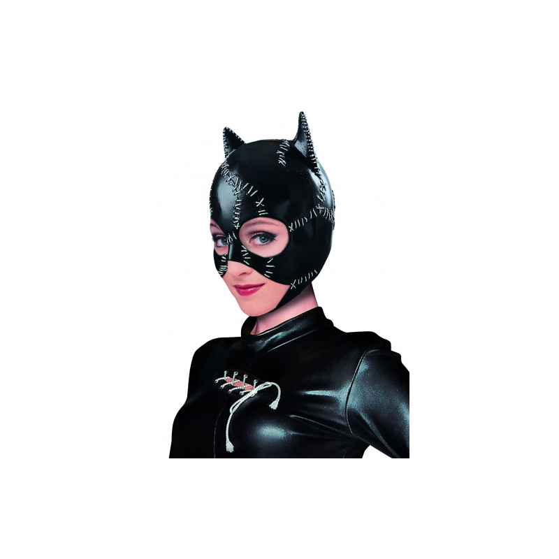 MASQUE CATWOMAN LATEX NOIR BATMAN RETURNS