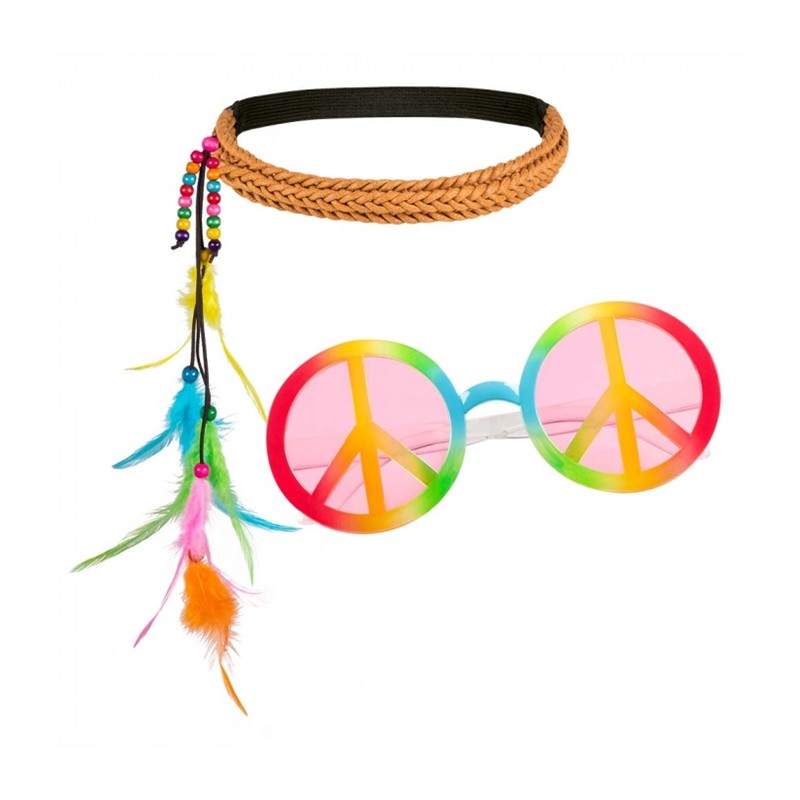 SET HIPPIE  ( BANDEAU, PENDANT D'OREILLE ET BRACELET )