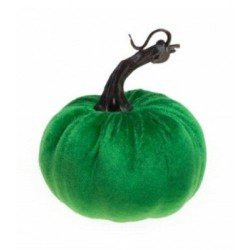 CITROUILLE VELOURS VERT 10 X 7 X 11 CM 