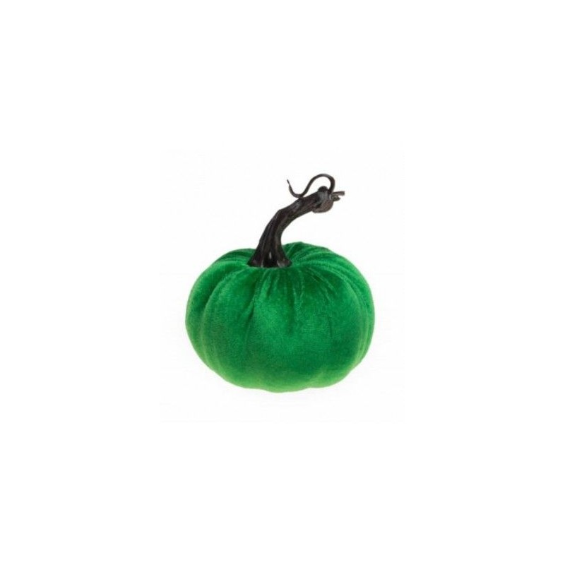 CITROUILLE VELOURS VERT 10 X 7 X 11 CM 