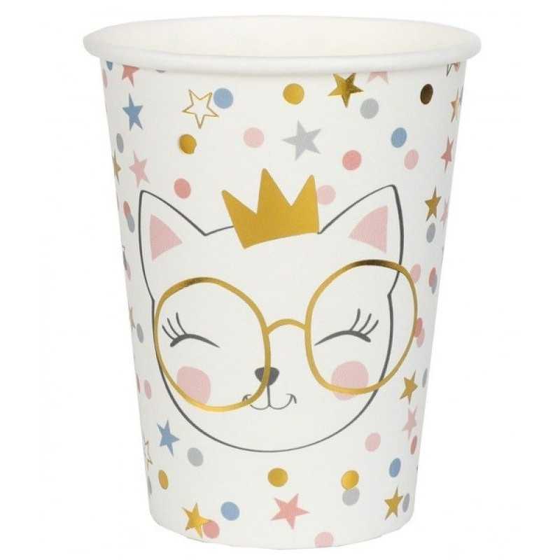 10 GOBELETS CHAT KITTY 20 CL 
