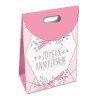 SAC CADEAU POCHETTE A RABAT GM ANNIVERSAIRE ROSE