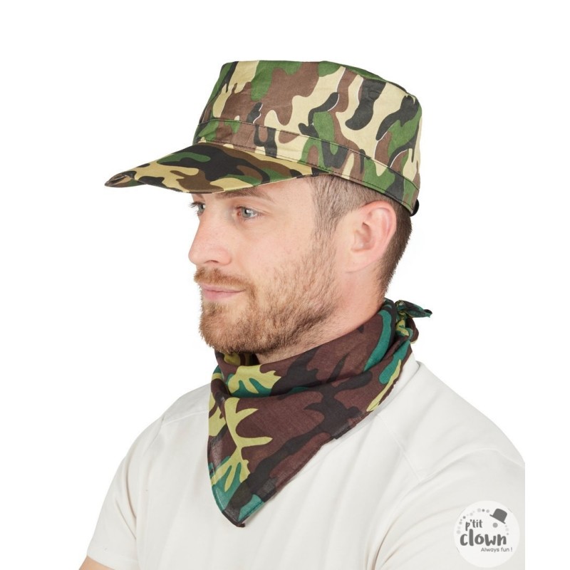 CASQUETTE CAMOUFLAGE MILITAIRE ADULTE CASQUETTE CAMOUFLAGE MILITAIRE ADULTE