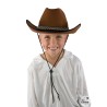 CHAPEAU COWBOY WESTERN FEUTRE MARRON ENFANT