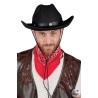 CHAPEAU COWBOY WESTERN FEUTRE NOIR ADULTE