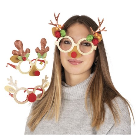 LUNETTES RENNE DE NOEL PAILLETTES MODELE ALEATOIRE
