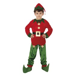 DEGUISEMENT LUTIN DE NOEL GARCON TAILLE 7-9 ANS