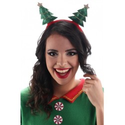 SERRE-TETE AVEC DEUX SAPINS DE NOEL 