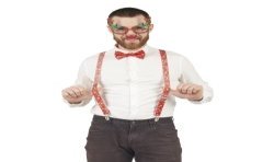 KIT OU SET DE NOEL BRETELLE - LUNETTES - NOEUD PAPILLON