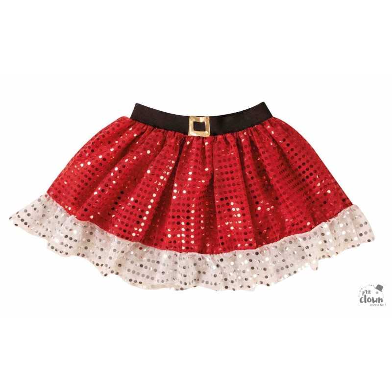 TUTU DE NOEL ROUGE A PAILLETTES ENFANT