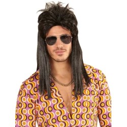 PERRUQUE MULLET NOIRE