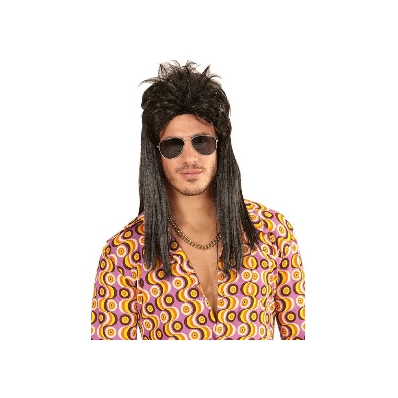 PERRUQUE MULLET NOIRE PERRUQUE MULLET NOIRE