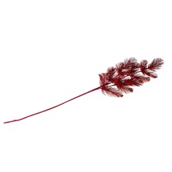 BRANCHE DE SAPIN PAILLETTES ROUGES 96CM