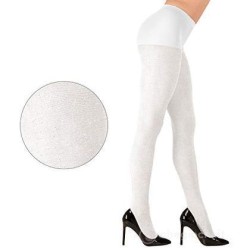 COLLANT BLANC A PAILLETTES TAILLE XL