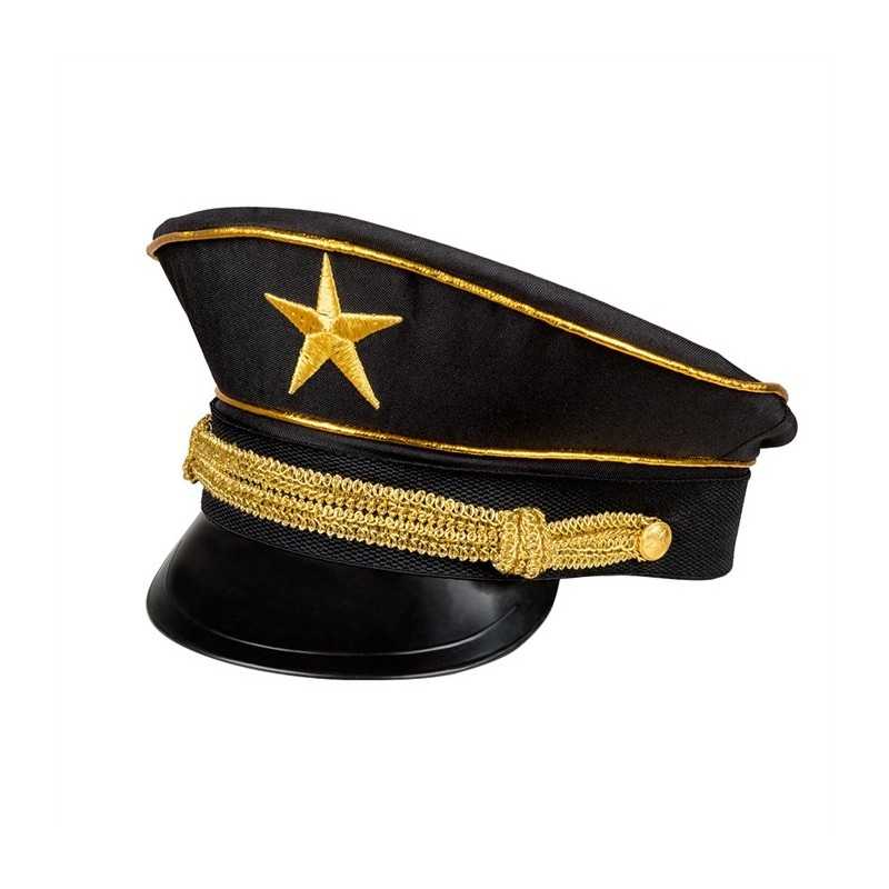 CASQUETTE GENERAL NOIR ET OR 