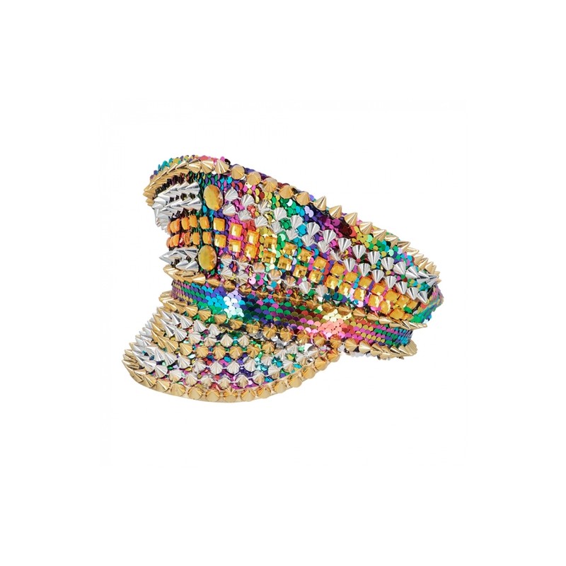 CASQUETTE RAINBOW SPARKLE SEQUIN MULTICOLORES