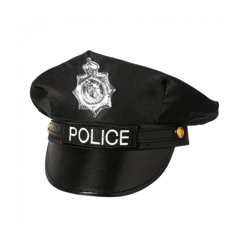 CHAPEAU CASQUETTE POLICE NOIR CHAPEAU CASQUETTE POLICE NOIR