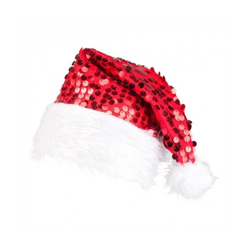 BONNET NOEL PAILLETTES COULEURS ASSORTIS 