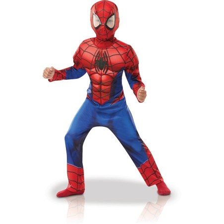 DEGUISEMENT SPIDERMAN MUSCLES REMBOURES SERIE ANIMEE TAILLE 5-6 ANS 