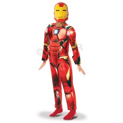 DEGUISEMENT IRON MAN AVEC MUSCLES REMBOURES TAILLE 7-8 ANS