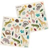 20 SERVIETTES ANIMAUX DE LA JUNGLE 33 X 33 CM 