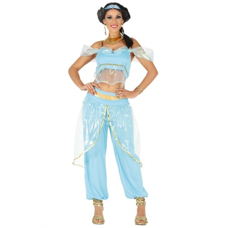 DEGUISEMENT FEMME PRINCESSE ORIENTALE BLEU TAILLE L