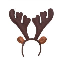 SERRE TETE DE RENNE MARRON A GRELOTS