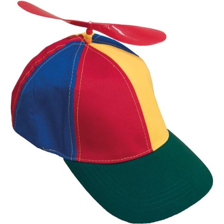 CASQUETTE MULTICOULEUR AVEC HELICE