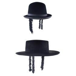 CHAPEAU MELON  JUIVES 2 MODELES ASSORTIS 