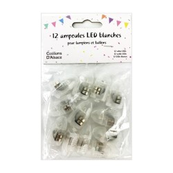 12 AMPOULES LED BLANCHES 