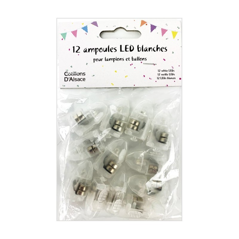 12 AMPOULES LED BLANCHES 